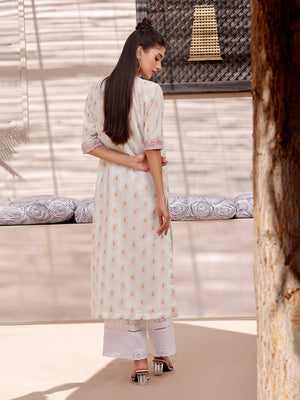 1Pc Embroidered Unstitched Lawn Light Green - OLEKS-6229-A