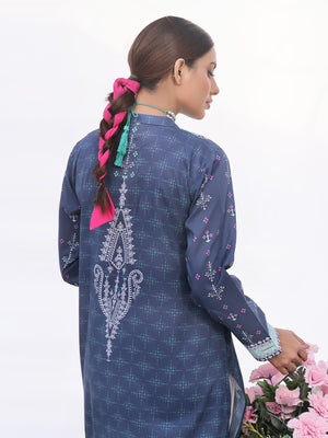 1Pc Embroidered Unstitched Lawn Green - OLEK-6133-A