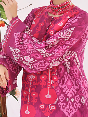 1Pc Printed Unstitched Lawn Plum - OLK-6099-A
