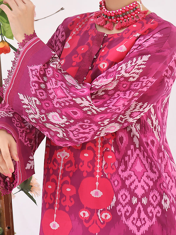 1Pc Printed Unstitched Lawn Plum - OLK-6099-A
