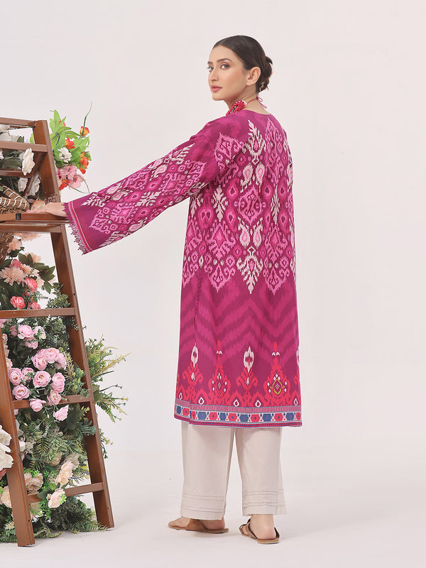 1Pc Printed Unstitched Lawn Plum - OLK-6099-A