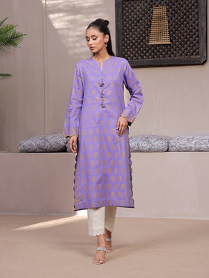 1Pc Printed Unstitched Lawn Purple - OLKS-6217-A