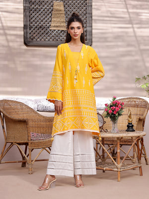 1Pc Printed Unstitched Lawn Yellow - OLKS-6225-A