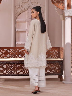 1Pc Printed Unstitched Lawn Beige - OLKS-6230-B