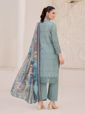 3Pc ChickenKaari Pret Suit Lawn Green - OWE3P-2601018