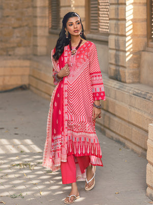 2Pc Printed Pret Shirt Dupatta Lawn Pink - OW2P-2302010
