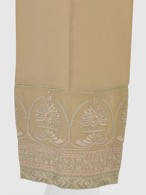Women Beige Lawn Trouser - OWESP-2301029-1