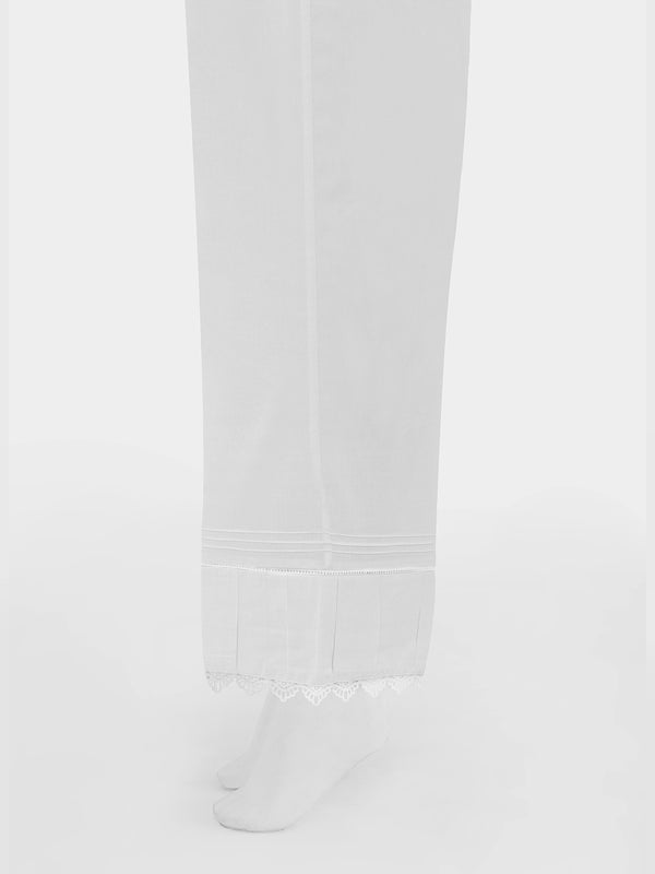 Women White Lawn Trouser - OWSP-2203010