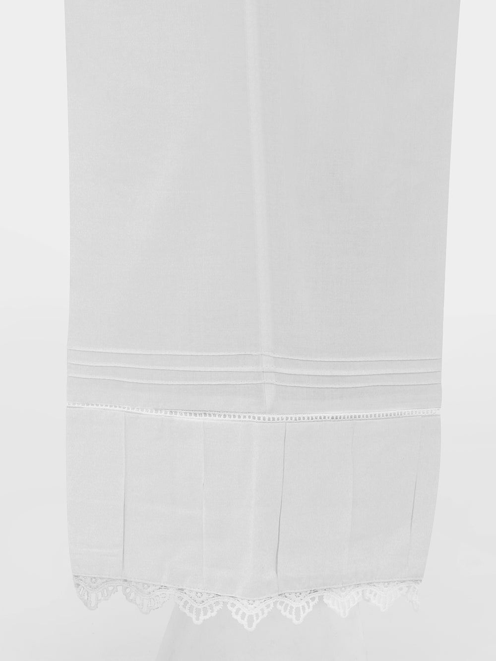 Women White Lawn Trouser - OWSP-2203010