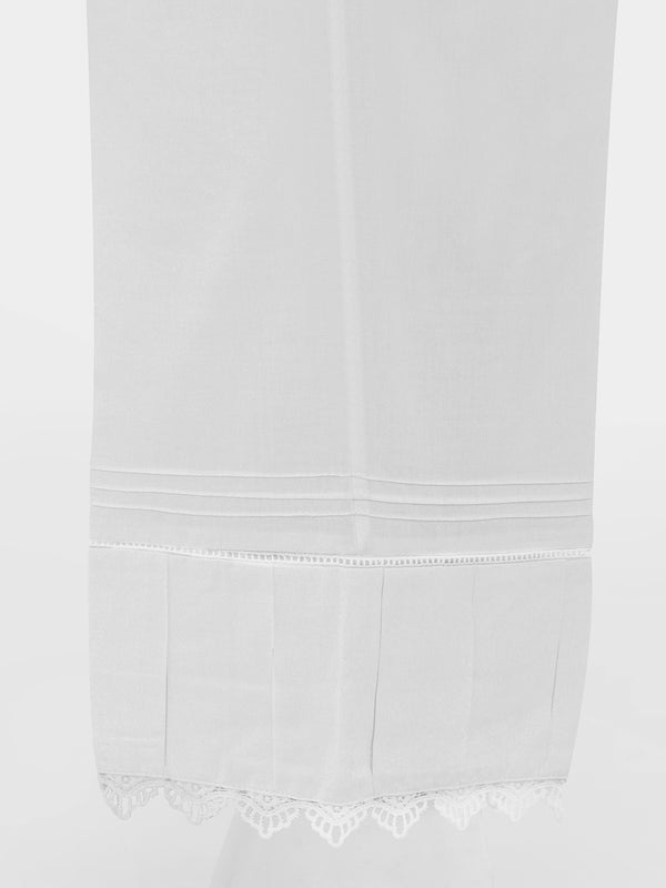 Women White Lawn Trouser - OWSP-2203010