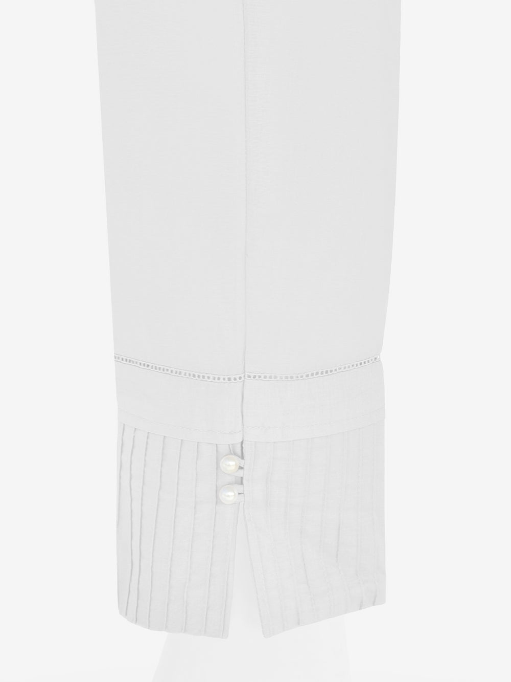 Women White Lawn Trouser - OWSP-2206037
