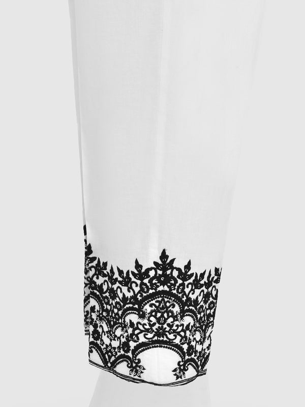 Women White Lawn Trouser - OWESP-2203002