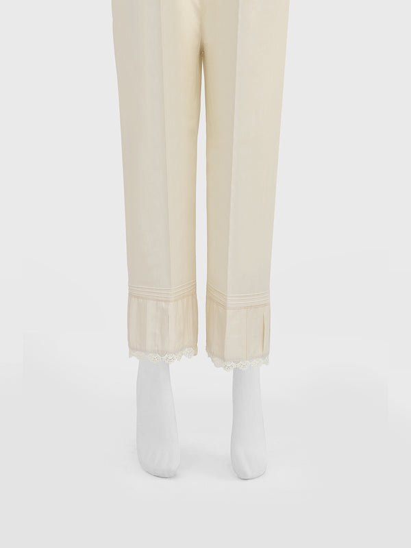 Women Off White Lawn Trouser - OWSP-2203010-1