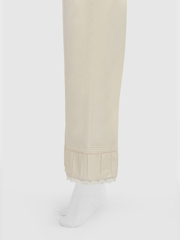 Women Off White Lawn Trouser - OWSP-2203010-1