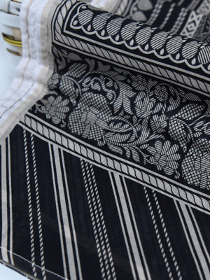 1Pc Printed Pret Dupatta Lawn Dark Grey - OWDT-2411037