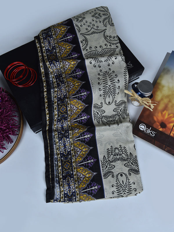 1Pc Printed Pret Dupatta Lawn Multi - OWDT-2504020-10