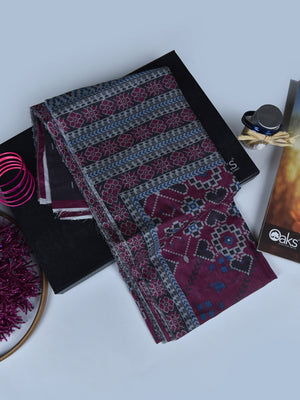 1Pc Printed Pret Dupatta Lawn Multi - OWDT-2504020-2