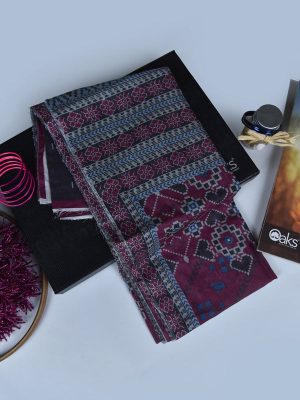 1Pc Printed Pret Dupatta Lawn Multi - OWDT-2504020-2