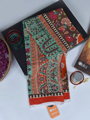 1Pc Printed Pret Dupatta Lawn Multi - OWDT-2504020-4