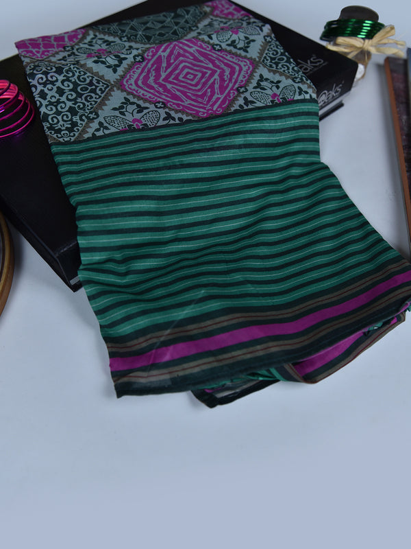 1Pc Printed Pret Dupatta Lawn Multi - OWDT-2504020-5