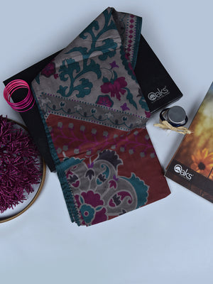 1Pc Printed Pret Dupatta Lawn Multi - OWDT-2504020-6