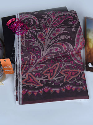 1Pc Printed Pret Dupatta Lawn Multi - OWDT-2504020-7