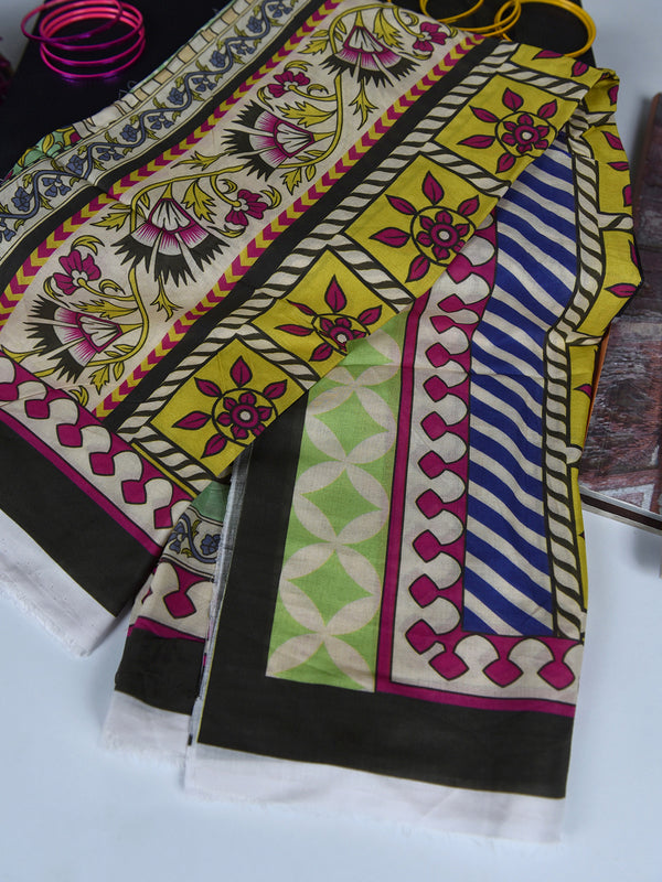 1Pc Printed Pret Dupatta Lawn Multi - OWDT-2504020-9