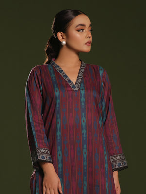 2Pc Printed Unstitched Cambric Pulm - OC2PT-6250-A