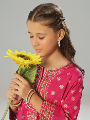 2Pc Embroidered Pret Shirt Trouser Dobby Aatishi - OGE2P-2405013