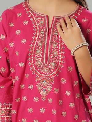 2Pc Embroidered Pret Shirt Trouser Dobby Aatishi - OGE2P-2405013