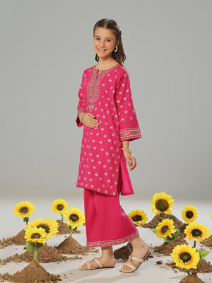 2Pc Embroidered Pret Shirt Trouser Dobby Aatishi - OGE2P-2405013