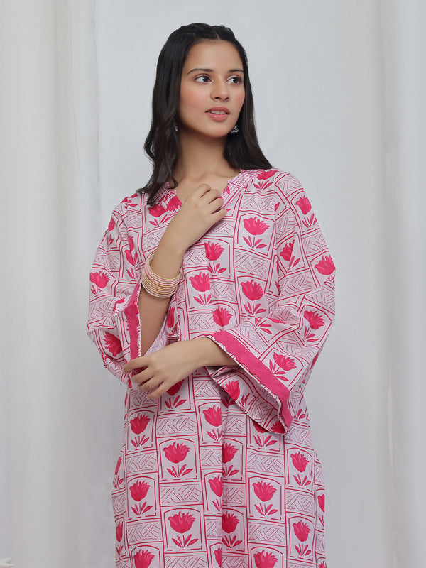 2Pc Printed Pret Shirt Trouser Lawn Pink - OG2P-2506012