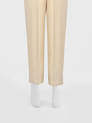 Women Beige Cambric Trouser - OWSP-2301023-1
