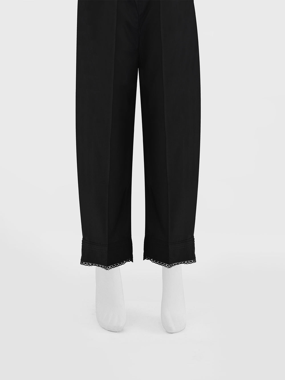 Women Black Cambric Trouser - OWSP-2301023-2