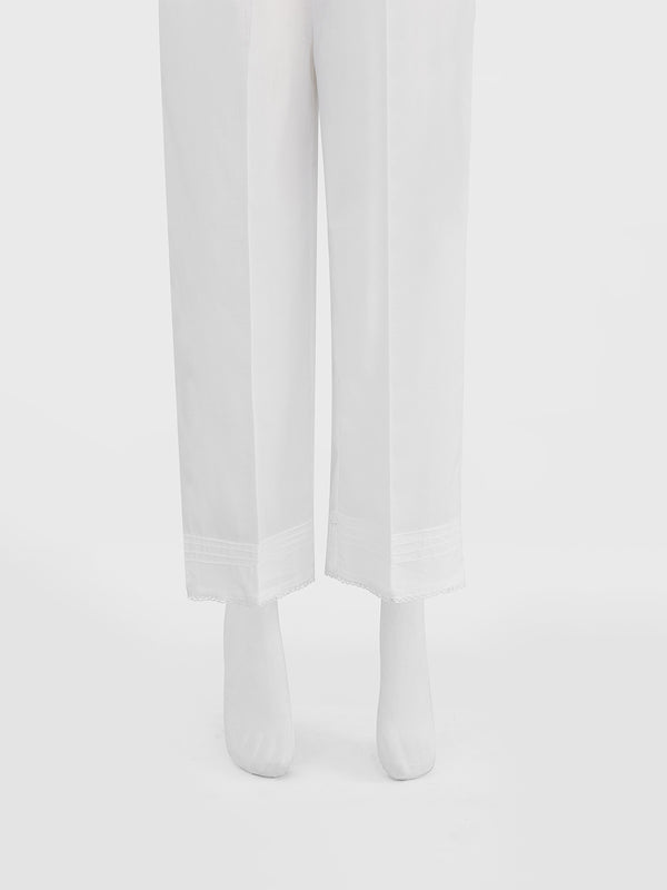Women White Cambric Trouser - OWSP-2301023