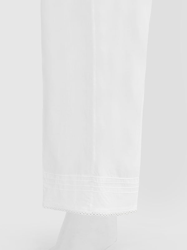 Women White Cambric Trouser - OWSP-2301023
