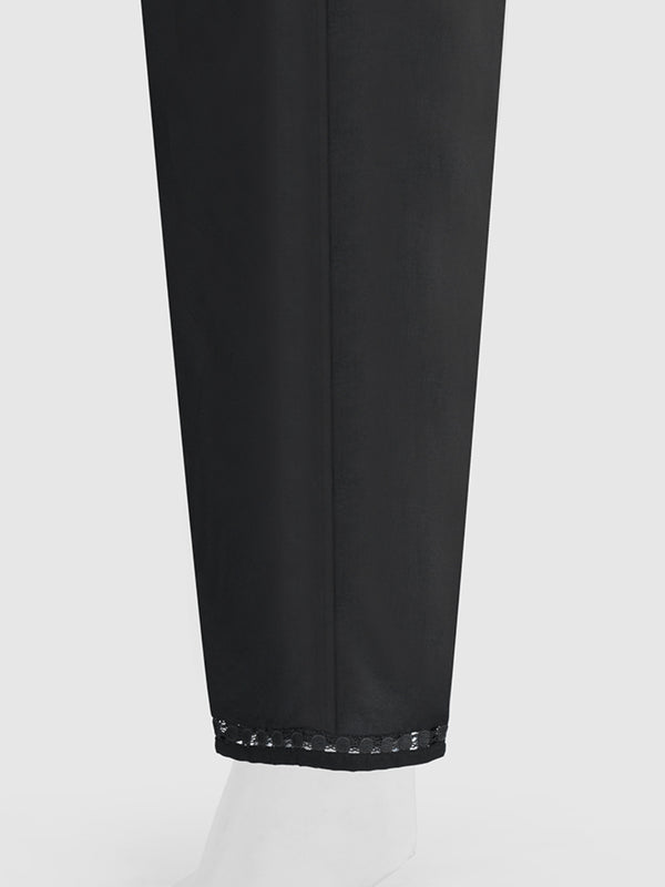 Women Black Cambric Trouser - OWSP-2301027