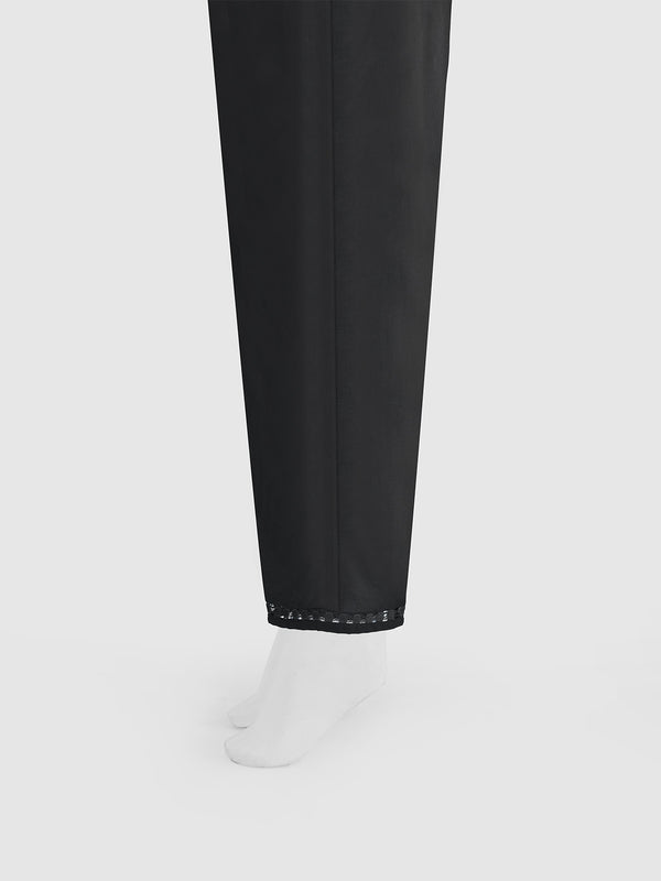 Women Black Cambric Trouser - OWSP-2301027
