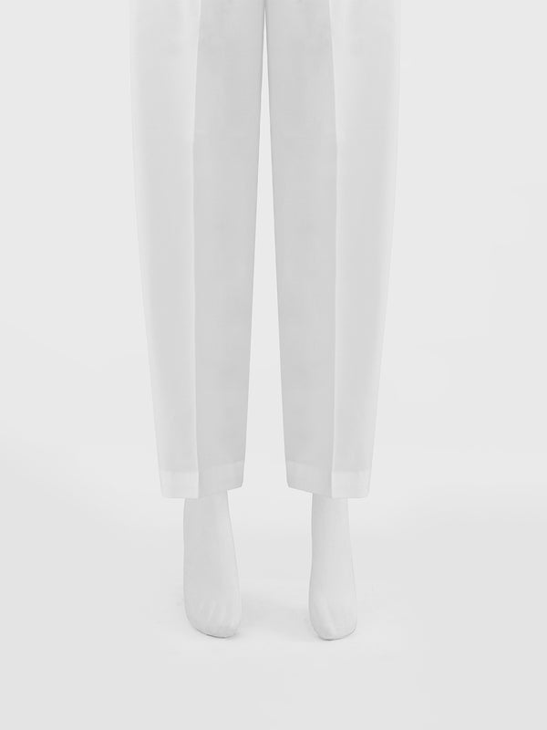 Women White Cambric Trouser - OWSP-2411027