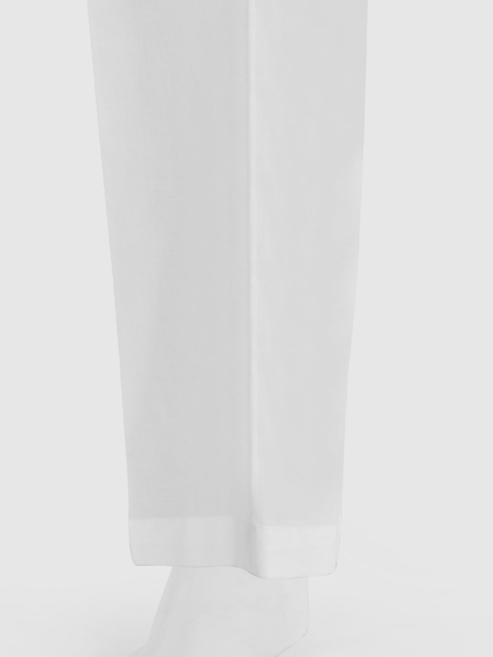 Women White Cambric Trouser - OWSP-2411027