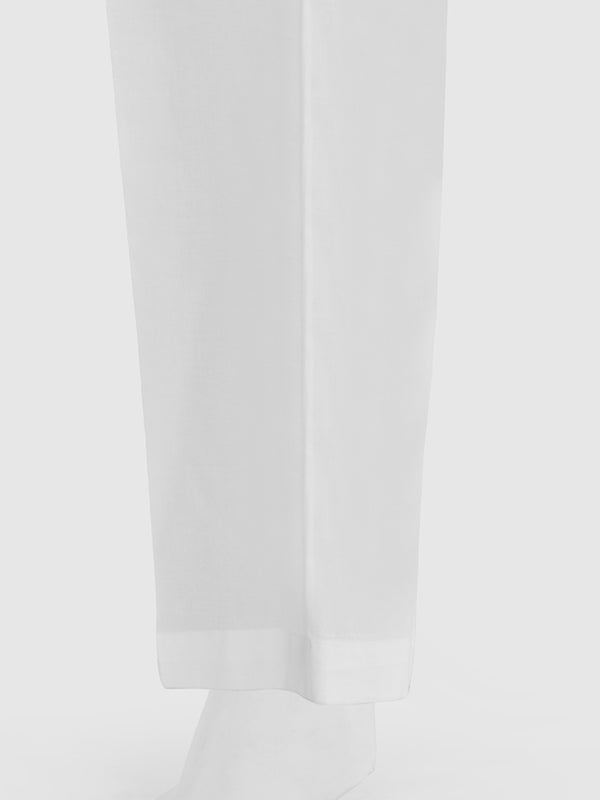 Women White Cambric Trouser - OWSP-2411027