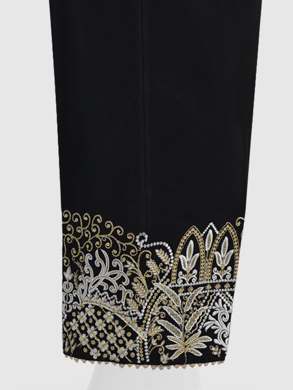 Women Black Lawn Embroidered Trouser - OWESP-2203005