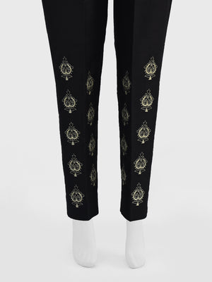 Women Black Dyed Embroidered Trouser - OWESP-2301024-3