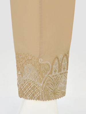 Women Beige Lawn Trouser - OWESP-2203004