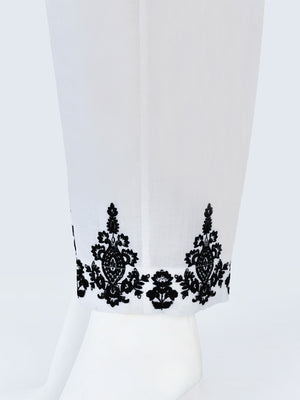 Women White Lawn Trouser - OWESP-2203001