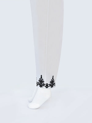 Women White Lawn Trouser - OWESP-2203001