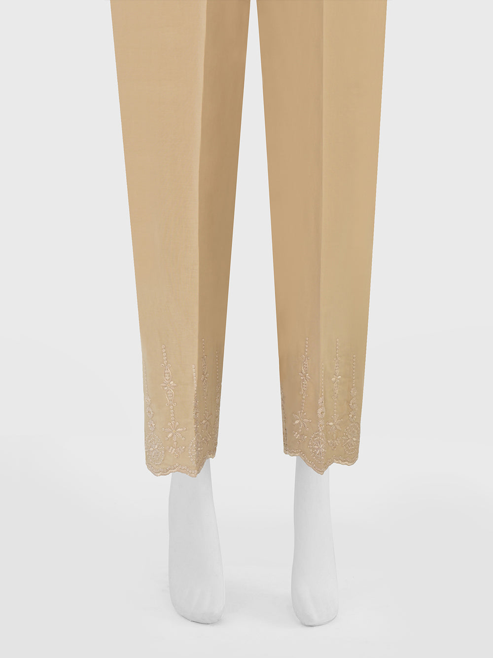 Women Beige Lawn Trouser - OWESP-2206029-1