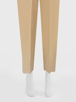 Women Beige Lawn Trouser - OWESP-2206029-1