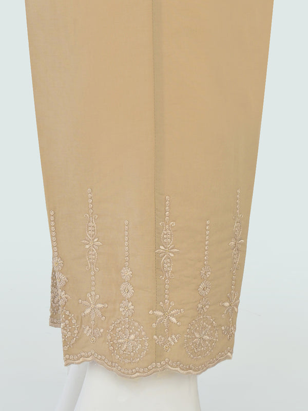 Women Beige Lawn Trouser - OWESP-2206029-1