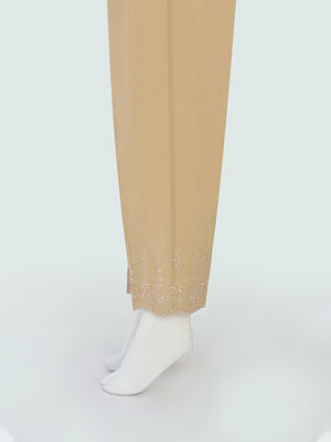 Women Beige Lawn Trouser - OWESP-2206029-1